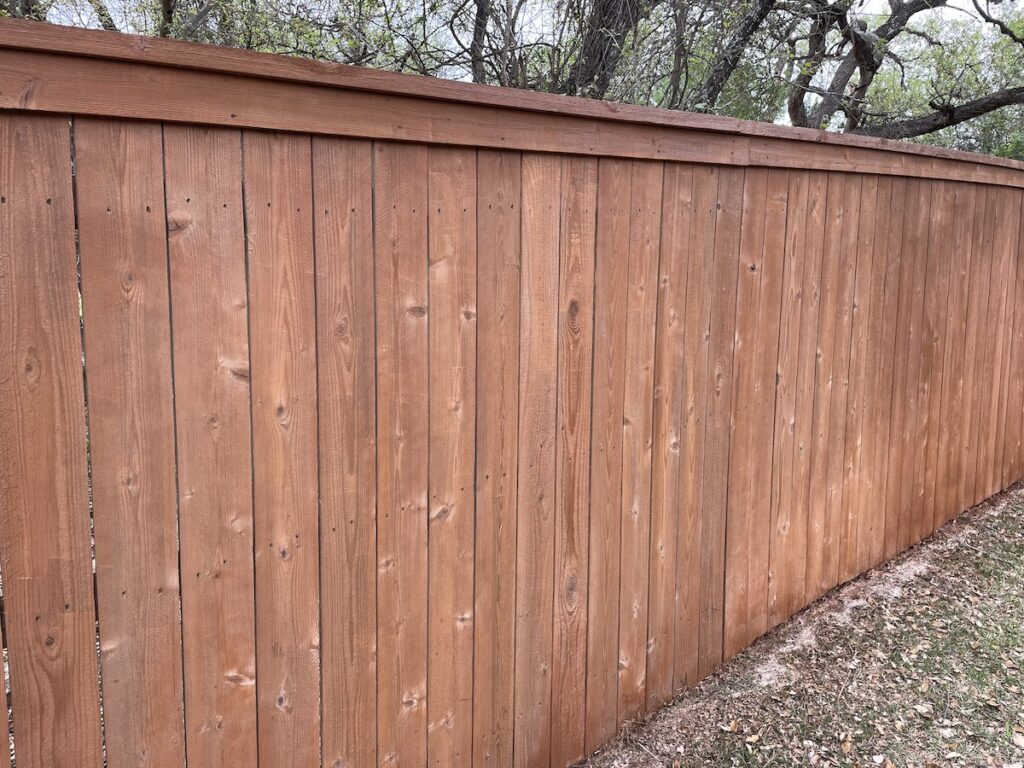 fence staining san antonio